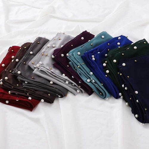 ONE SIDE BEADED SCARF