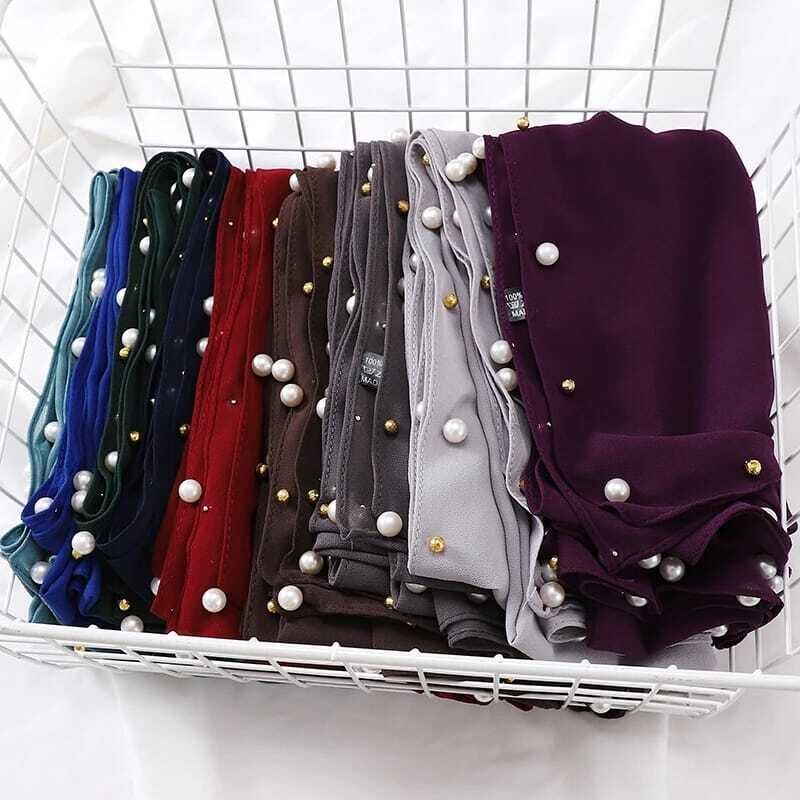 ONE SIDE BEADED SCARF