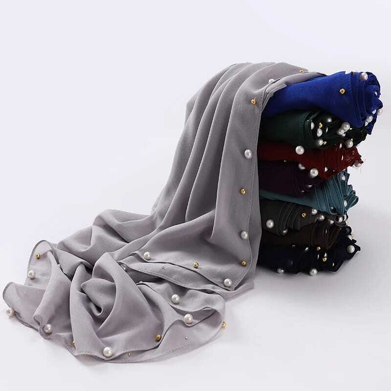 ONE SIDE BEADED SCARF