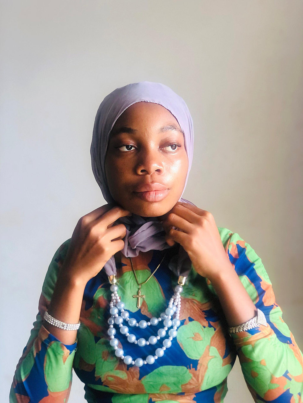 NECKLACE SCARF (THREE LAYERS)